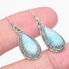 Natural Republic Larimar Gemstone 925 Solid Sterling Silver Earring 1.50" W5E60