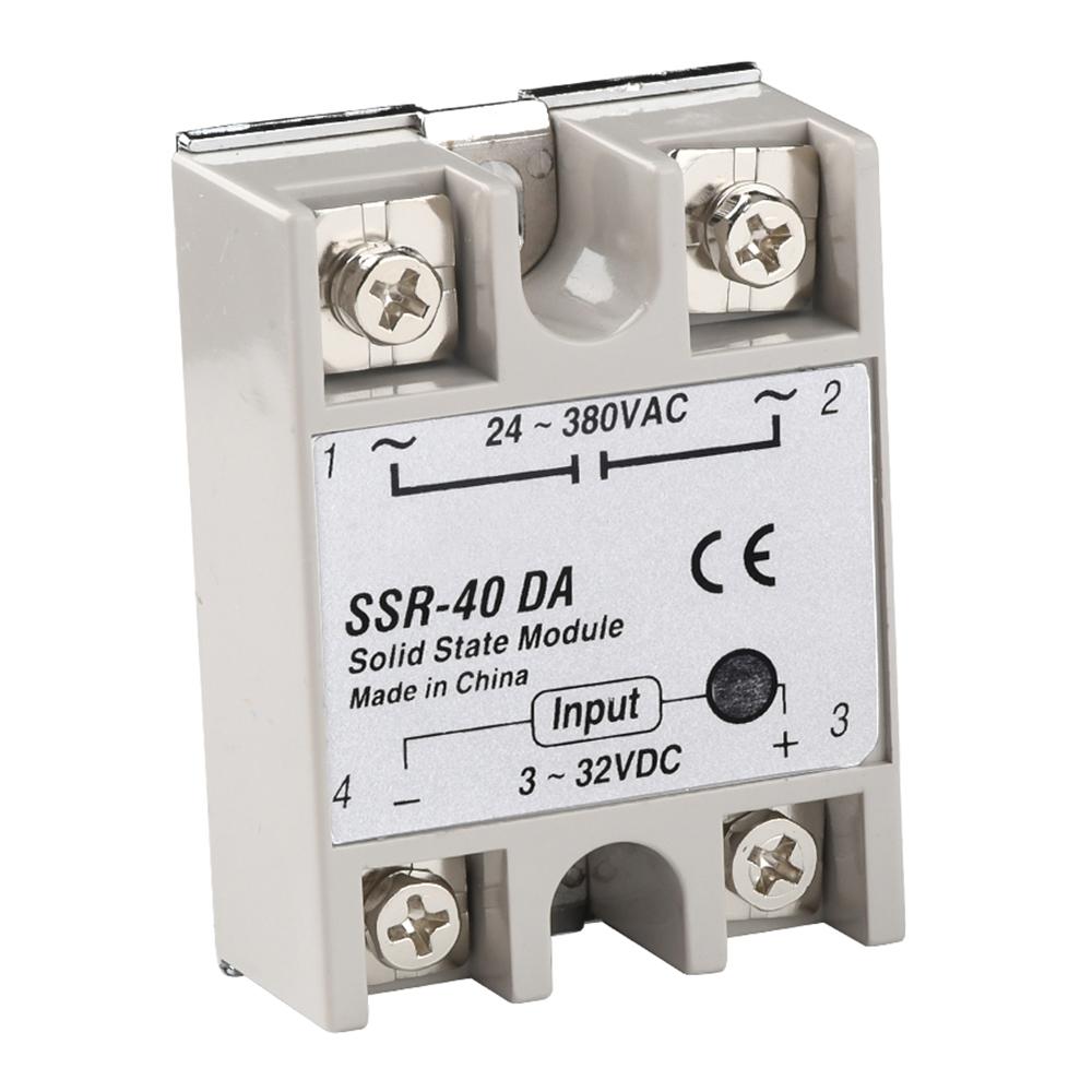 Твердотельное реле SSR-10DA SSR-25DA SSR-40DA SSR-50DA 10A 25A 40A 50A на самом деле от 3-32 В постоянного тока до 24-380 В переменного тока SSR 10DA 25DA 40DA 50DA