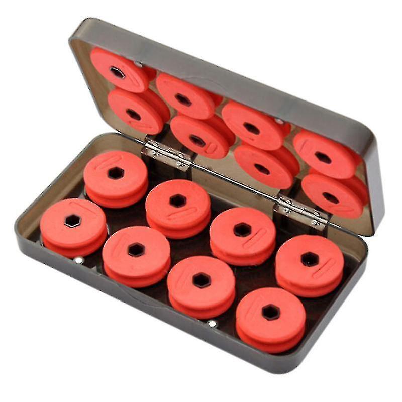 16pcs Foam Spools Line Box Winding Board Fishing Line Shaft Fishing Lure Hook Rig - J