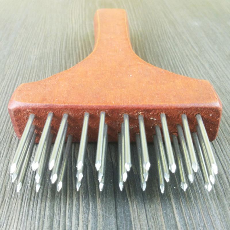 Stainless Steel Steak Fast Loose Tenderizer Poke Pointed Needle Belly Pork Skin Crispy Hole Hammer Hand Tool Kitchen Supplies