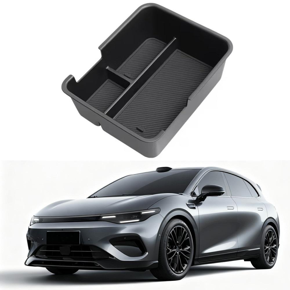 For Leapmotor B05 2026 Car Central Console Armrest Layered Pallet Storage Box Organizer Box Interior Stowing Tidying Accessories