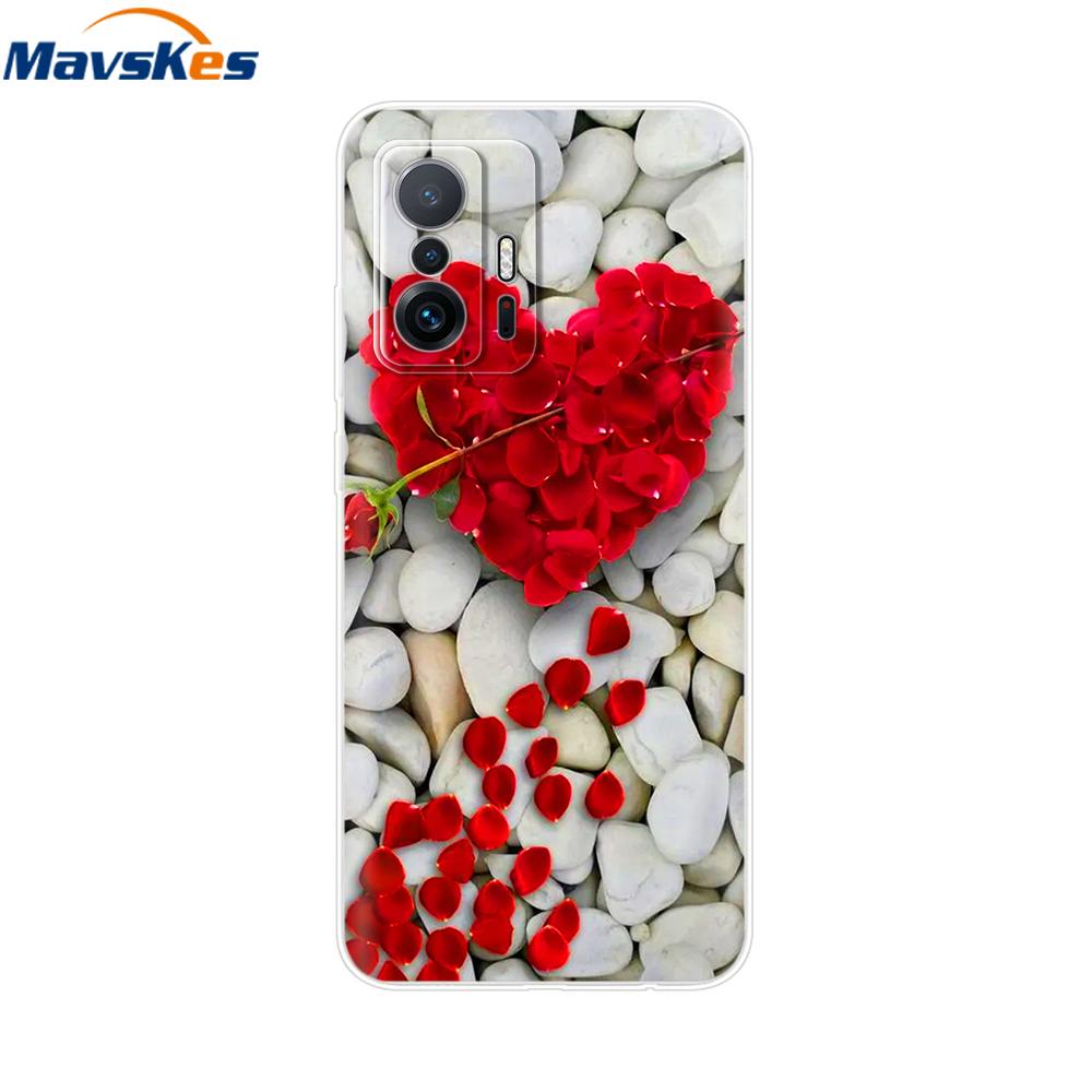 For Xiaomi 11T Pro Case For Xiaomi 11T Cover Transparent Silicone Cute Back Cover Cases Soft Bumper for xiaomi 11t 5g t11 Capa