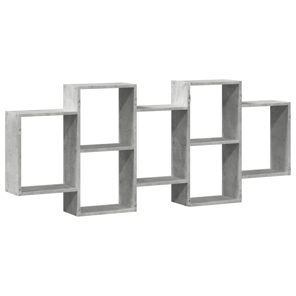 Wall Shelf Concrete Grey 159 x 18 x 65 cm Particleboard