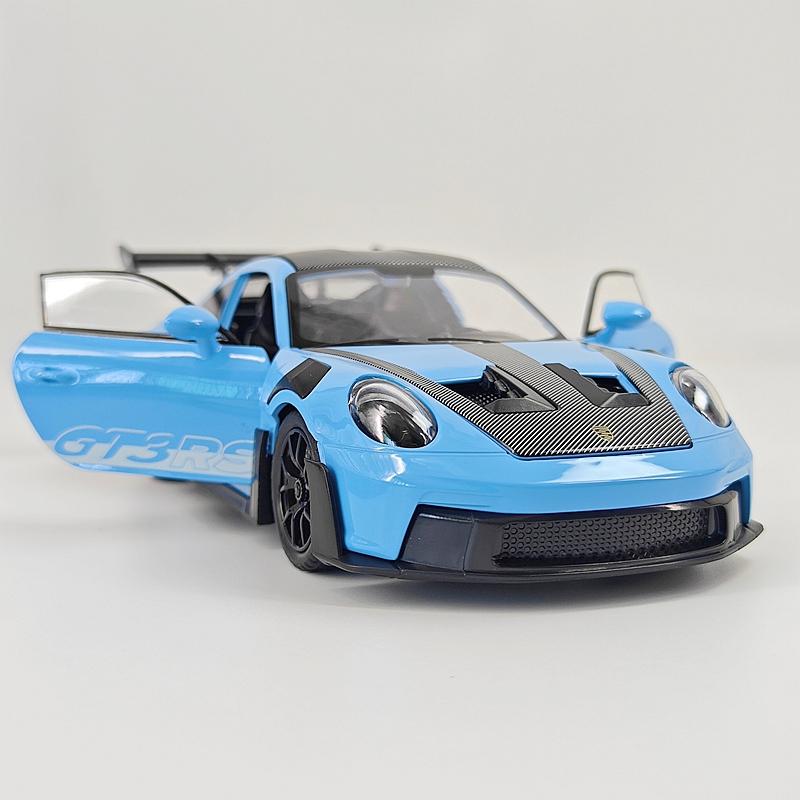 1:24 Симуляция 911 Gt3 Rs Металлическая модель автомобиля Двери с обеих сторон открываются, Богато детализирована, Тонкая работа
