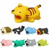 Cute Animal Cable Protector Cord Wire Cartoon Protection Luminous Silicone Cover Charging Cable Winder for Phone Charger Cable