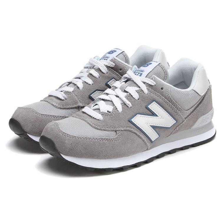 New Balance Кроссовки мужские низкие для бега Nb 574 Серые Белые Синие ML574VGY