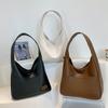 Retro Bag Waterproof Faux Leather Tote Stylish Textured Storage Pouch Women Accessories