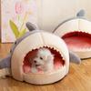 Закрытая теплая кровать для кошек для переносных кроватей для домашних животных Корзина для сладких котят Подушка для подушки для кошек Коврик для палатки Гнездо для щенка Пещера для кошек Товары для дома Полузакрытая охрана