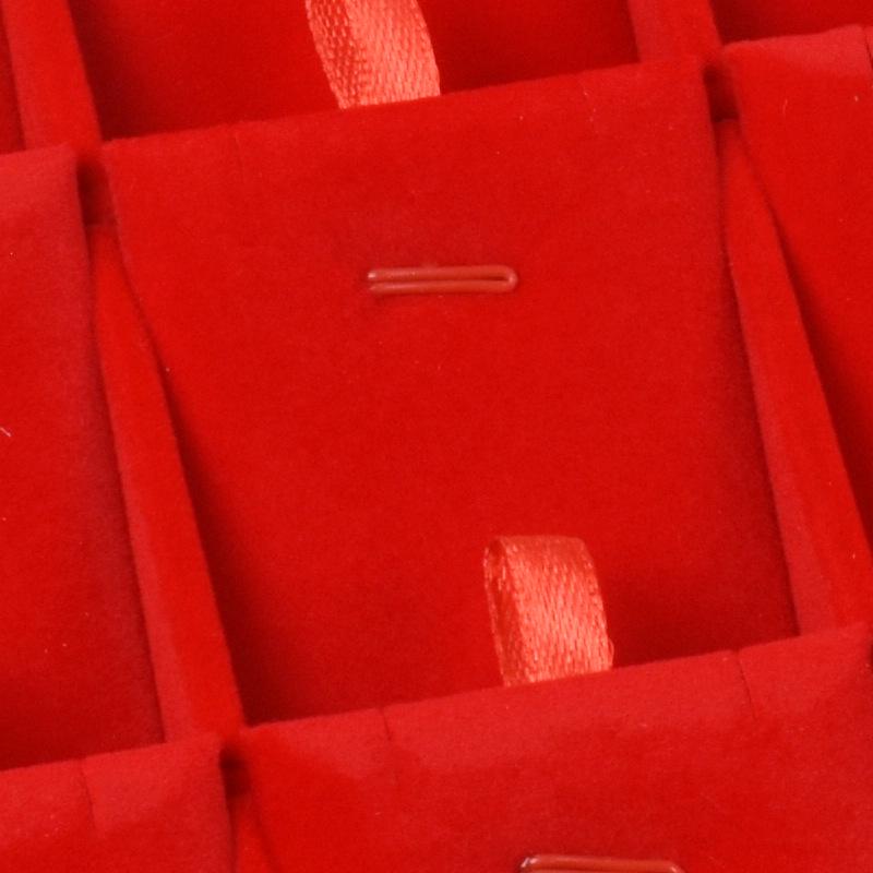 Подставка для ювелирных изделий из красного бархата с золотым кольцом для ожерелий, браслетов и подвесок - Бесплатная доставка