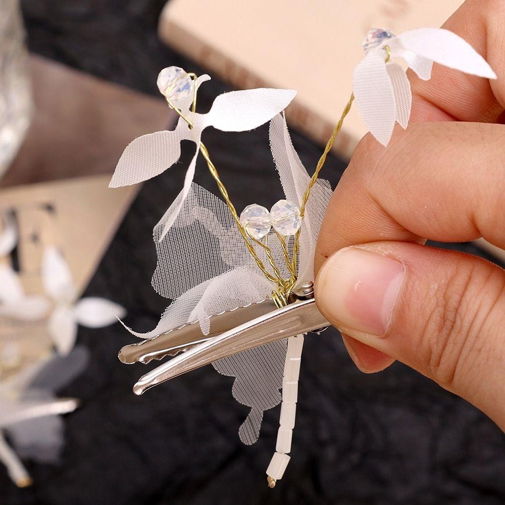 Hair Accessories Crystal Butterfly Hair Clip Side Clip Hair Scrunchies Girls