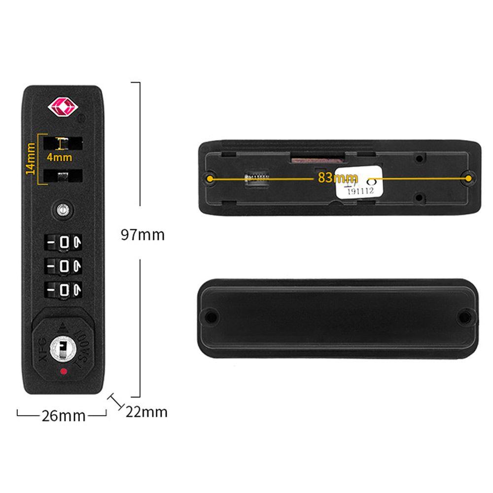 Weatherproof Protection Security 3 Digit Combination Lock TSA007 TSA Customs Lock Safely Code Lock