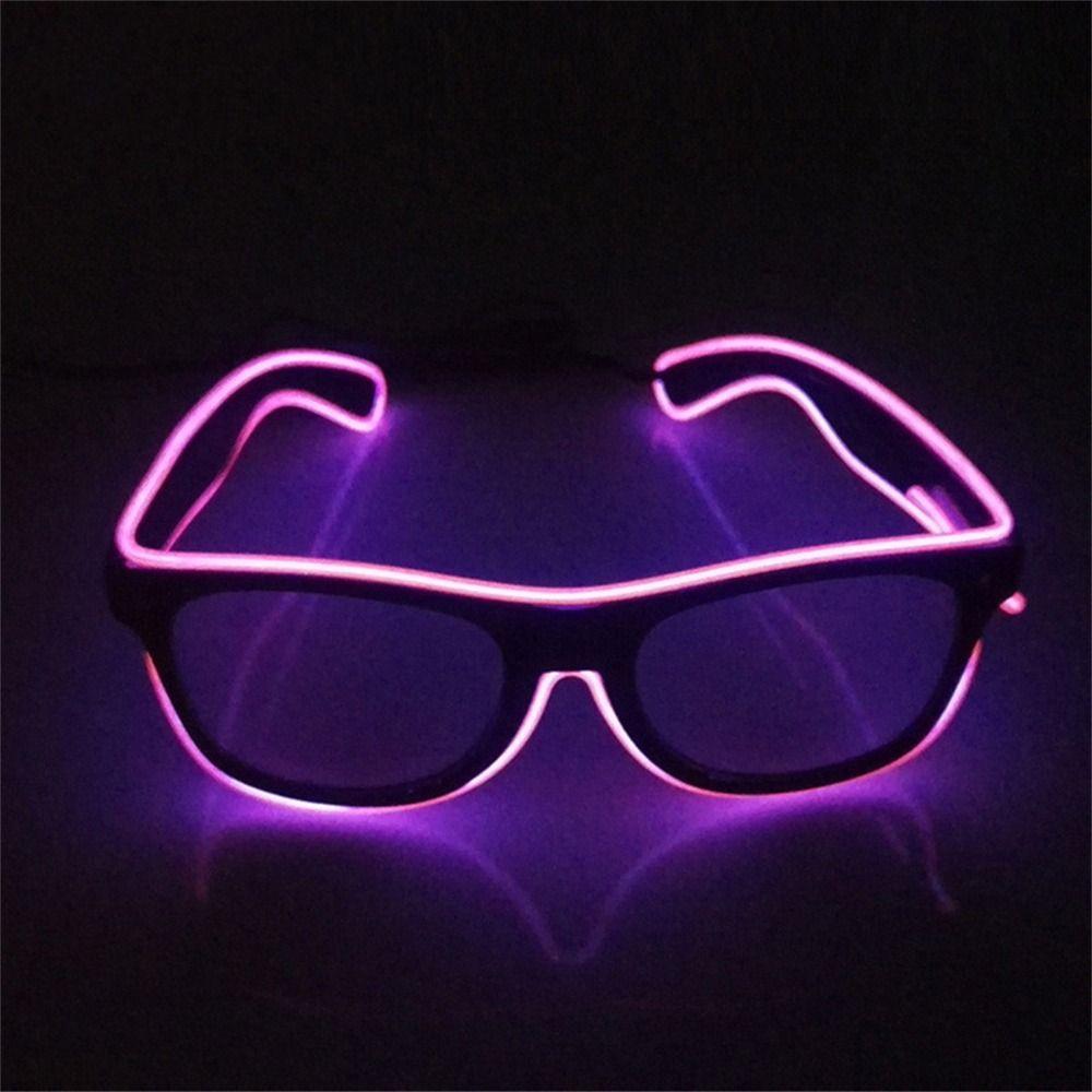 El Wire Party SunGlasses Glow Sunglasses Luminous Glasses Led Glasses Neon Glasses Flashing Glasses
