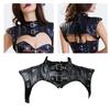 Leather Shoulder Cover Cape Belt Cosplay Party Costume Women Armor Shawl Scarf PU Leather Punk Gothic Knight Armor