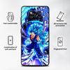 Black Soft Phone Cover Case for Xiaomi Poco C40 C50 F3 F7 X7 C71 M5s M7 C51 C61 X3 NFC X5 X4 Pro C75 M3 M4 Pro Dragon Ball Blue