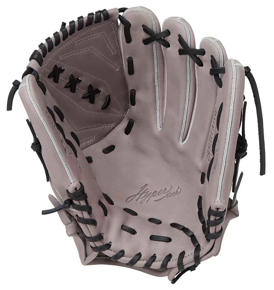 Rawlings HYPER TECH R2G GR5FHTA15W Baseball Throw Glove, Soft, Pitcher's, Gray, 11.75 inches, Right-Handed