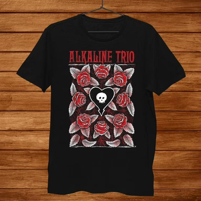Alkaline Trio Roses Official Merchandise Shirt Gift Black Unisex TShirt MM1112 Unisex T-Shirt