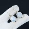 Rainbow Moonstone Gemstone Earring, White 925 Sterling Silver Earring, Handmade Jewelry, Bohemian Earring, Gifts For Women, Women's Earring
