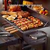 Large Outdoor American Style Charcoal BBQ Grill with Smoker & Electric Rotisserie