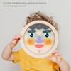 Cartoon Kids Baby Early Educational Learning Wood 3D Face Changing Puzzle Wooden Toys for Children