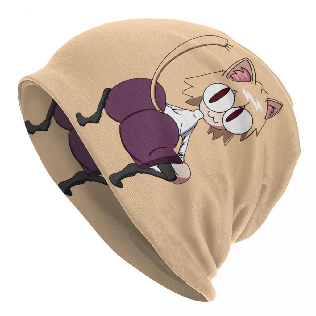 Забавная шапка-бини Neco Arc, унисекс, зимняя теплая шапка, женская вязаная шапка, уличная лыжная шапка Tsukihime, шапочки с черепами для девочек и кошек, шапки