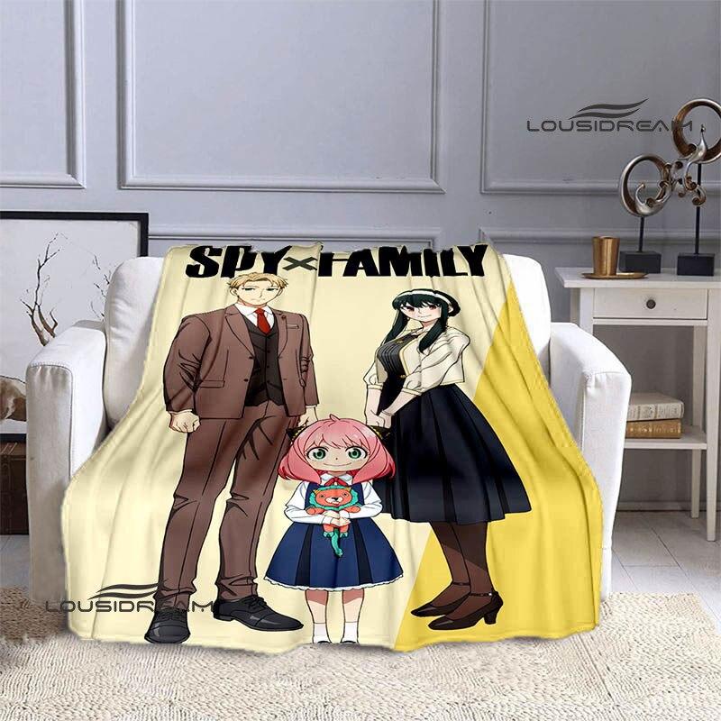 Семейное одеяло с принтом аниме «шпион х», теплое одеяло для девочек и детей, фланелевое мягкое уютное одеяло, домашнее дорожное одеяло, подарок на день рождения