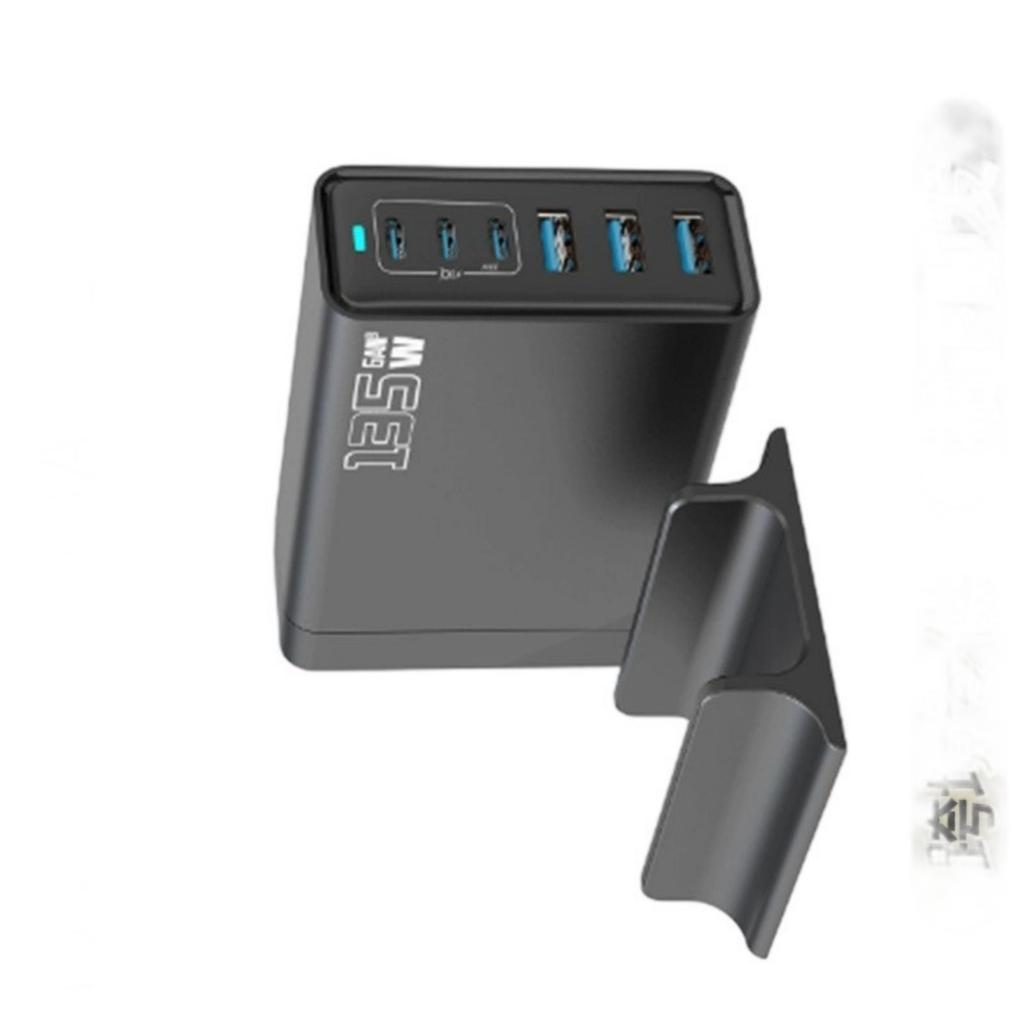 Практичный зарядный хаб 135 Вт, порт USB Type-C, автоматическая регулировка мощности, одновременная зарядка для различных устройств