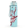 1PC Badminton Racket Sport 750ml Color Plastic Sports Water Bottle Leakproof Flip Straw Lid Suitable for Sports Office Home Use