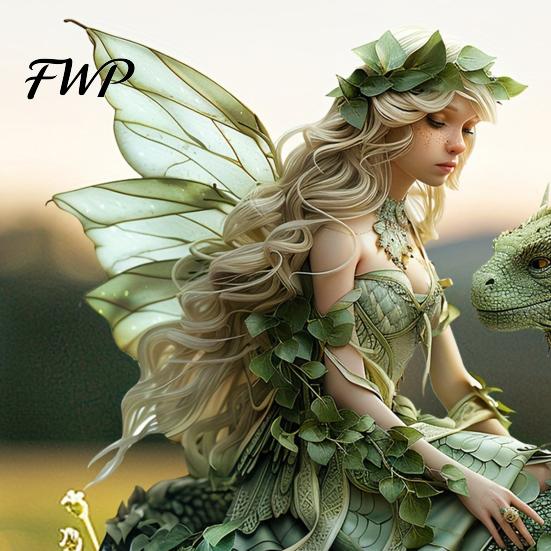 Garden Stake Fairy Dragon Stake, Fantasy Yard Art Outdoor Scale Ornament on Decoration for Planter Flower Bed Lawn with Wings