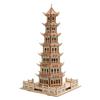 3D Wooden Puzzle House: Adult & Children's Educational DIY Building Blocks