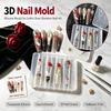 Многоразовые 3D Силиконовые Формы для Дизайна Ногтей Цветок Розы Череп Скелет Рука Узор Инструменты для Декора Ногтей для Любителей Маникюра