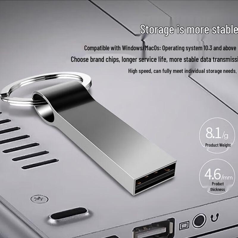 Металлический брелок Aidalong USB-флешка