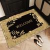 Dark Yellow Entrance Door Floor Mat, Light Luxury and High-end Foot Mat, Doorway, Living Room, Entrance, Stain-resistant Carpet, Door Mat Dust Removal