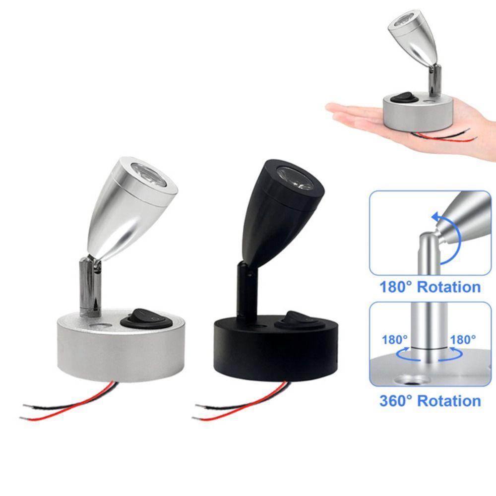 3 Вт светодиодный прожектор для автофургона 12 В -24 В настенный светильник для чтения в салоне лодки, яхты кемпера прицепа общежития