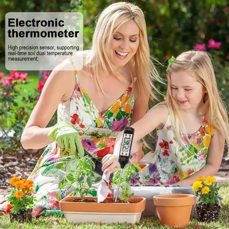 Digital Meat Thermometer with Food Cooking BBQ Probe for Water Milk Oil Oven Temperature Measurement, Digital with 0.1 Accuracy