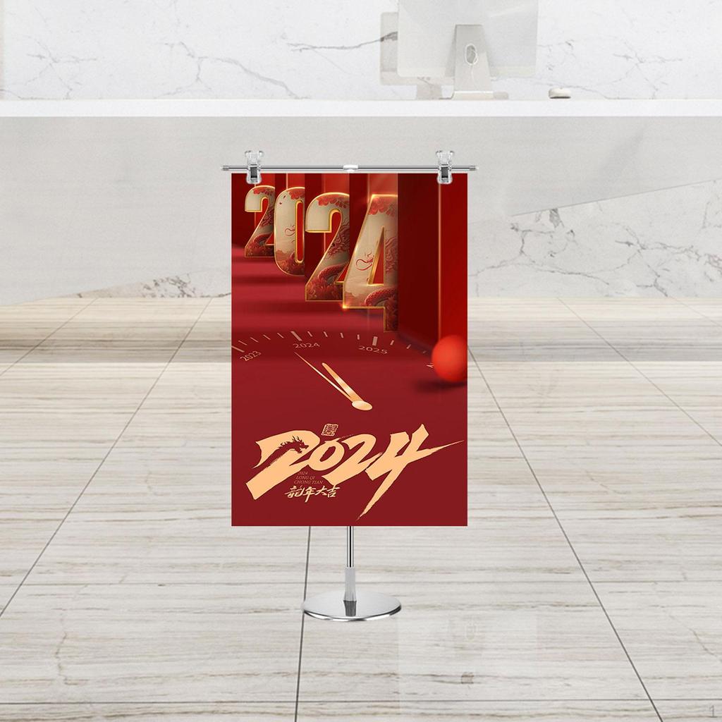 Poster Display Holder, Metal Banner Advertising Stand ,Adjustable Sign Holder