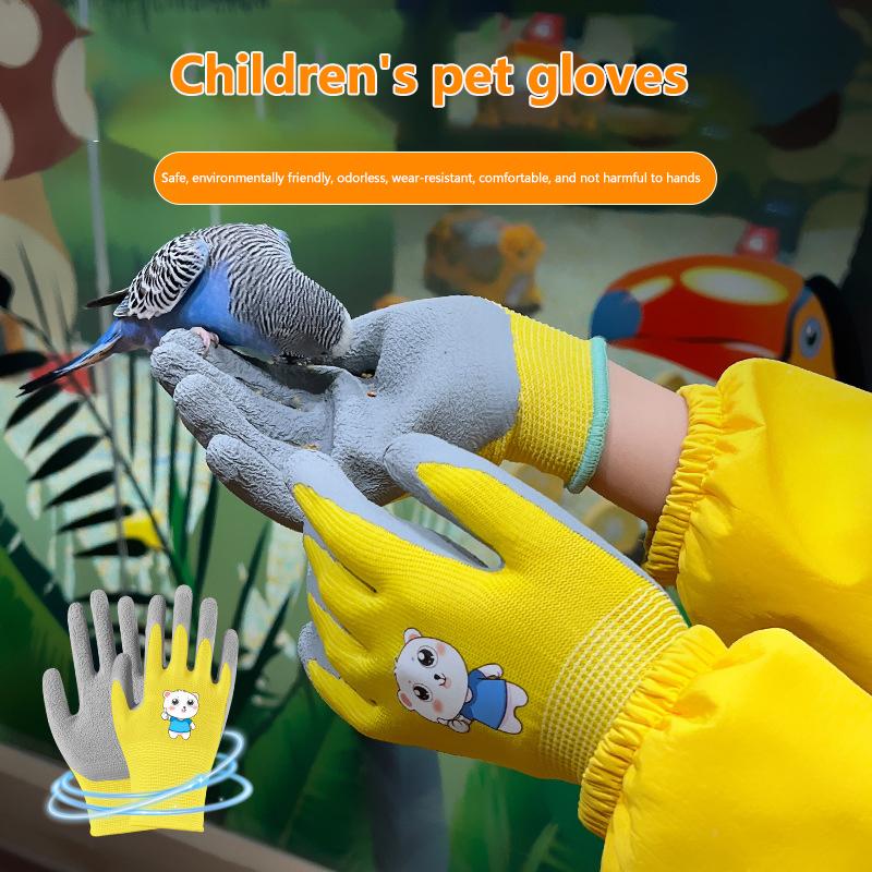 1 пара дышащих нескользящих перчаток для садовых работ, защитные перчатки для сбора ракушек, детские защитные перчатки, водонепроницаемые детские перчатки для садоводства