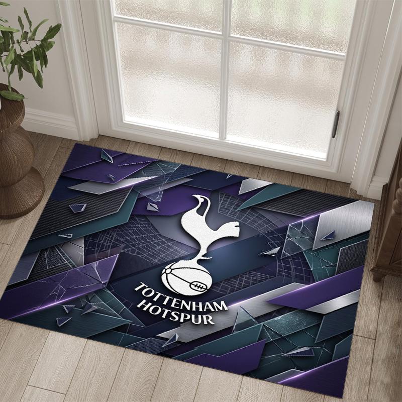 Дизайн Tottenham Hotspur Кристальный Велюровый Ковер Уютный Не?Нескользящий ковер с принтом для спальни, гостиной, прихожей