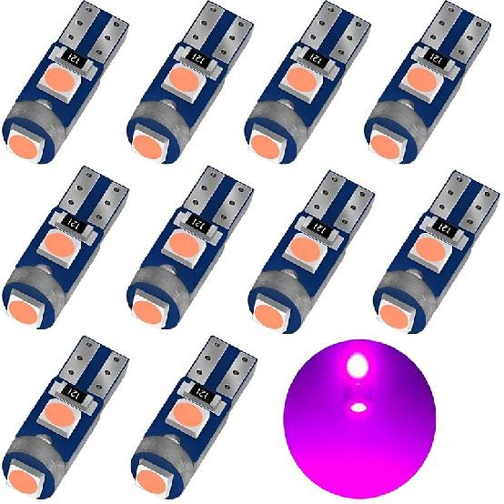 AUXLIGHT White T5 37 74 2721 PC74 PC37 LED Bulb, 3030 Chips Super Bright 12 Volt Replacements, Interior Dome Map Dashboard Indicator trument Panel