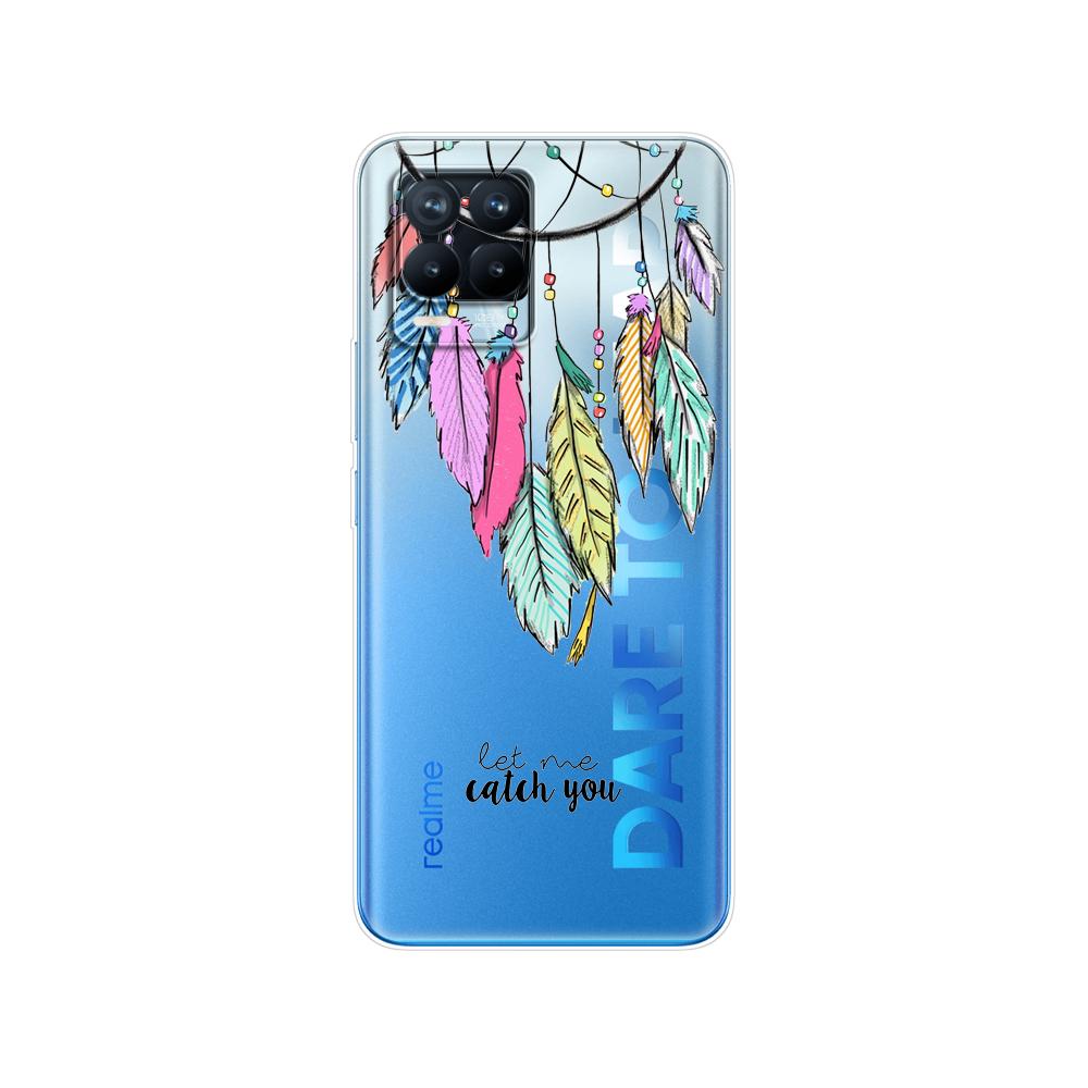 Чехол для Realme 8, 6,4 дюйма, мягкий силиконовый чехол из ТПУ для Realme 8 Pro OPPO Realme8 4G RMX3085, чехол для телефона, чехол, чехол-бампер, сумка