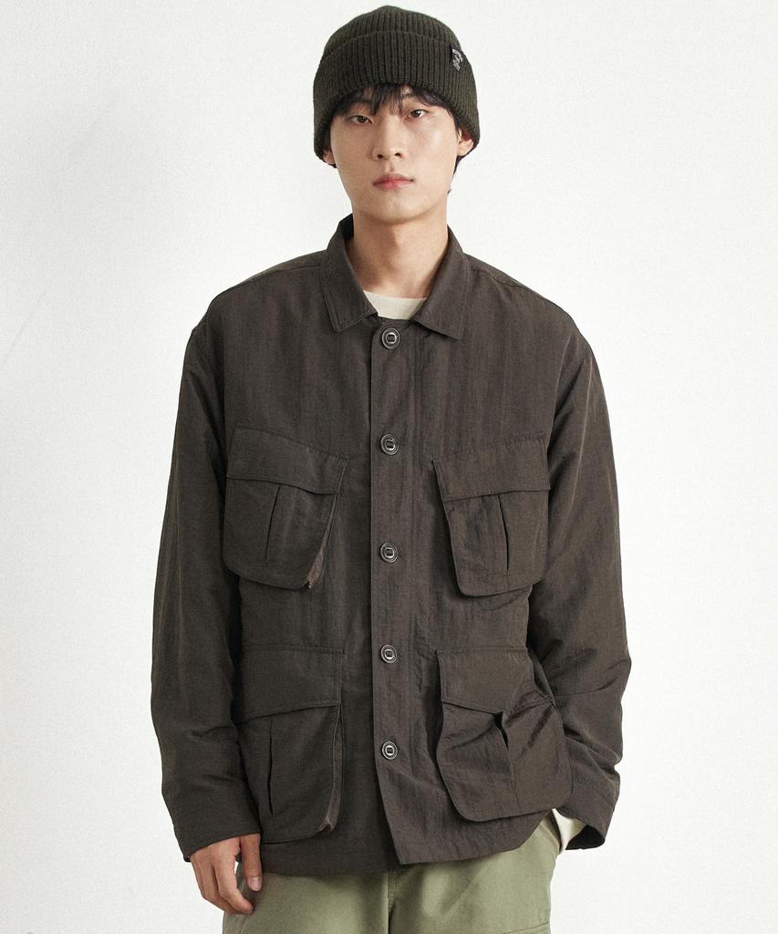 Helement Easy Detachable Padded Jacket (Brown)