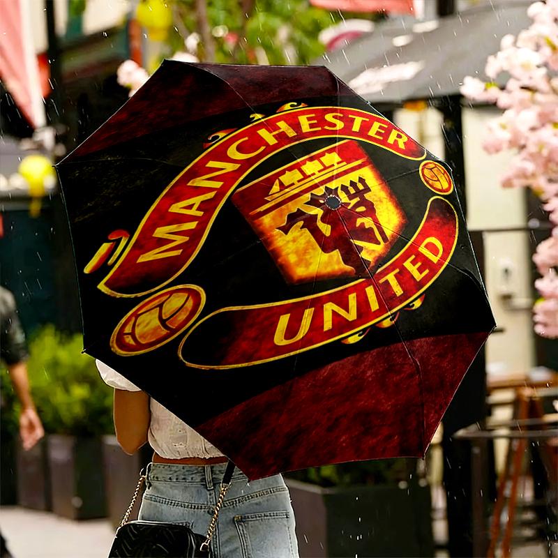Manchester United F.C Print Umbrella Automatic Opening/ Closing - Portable Foldable Design - Daily use for Travel/Outdoor - Gift for Birthday
