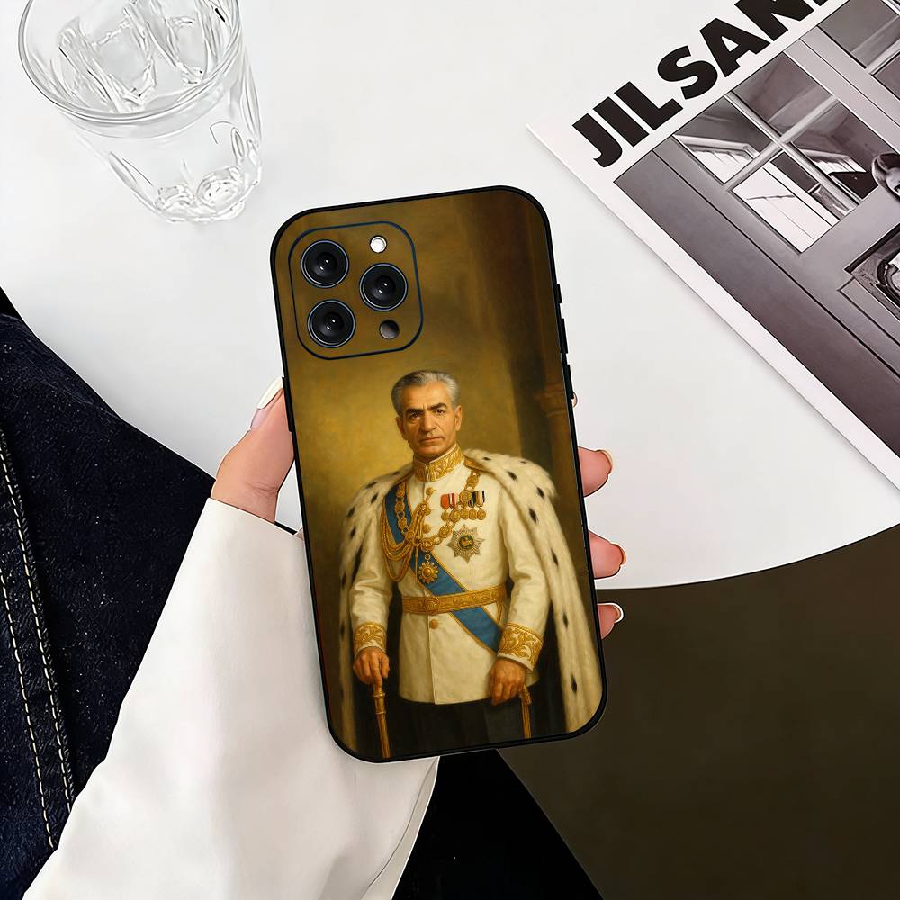 Чехол для iPhone с изображением Мохаммада Резы Пехлеви Для iPhone 17,16,15,14,13,12,11 Plus,Pro Max,XS,Мягкий силиконовый черный чехол