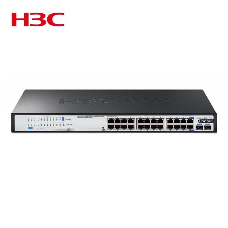H3C Mini S1226F-PWR 24-Port Gigabit PoE Switch