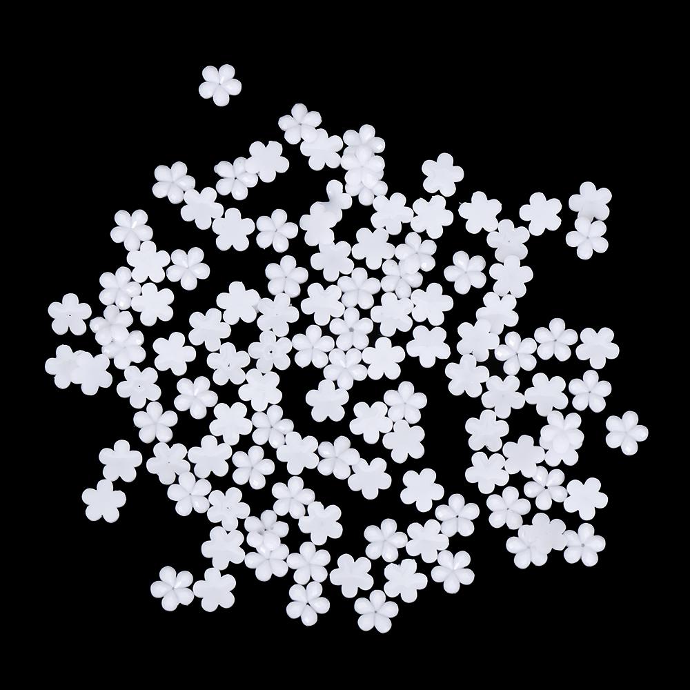 100/500pcs Material Package Flower Cute Resin Drill Nail Art Decoration Nail Beauty Rhinestones