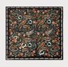 Silk Wool Double-sided Roman Car Mulberry Silk Large Square Scarf Autumn and Winter Warm Elegant Women's Square Scarf