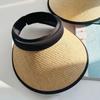 Visors Beach Hat Large Eaves Empty Top Hat Sweet Straw Hat