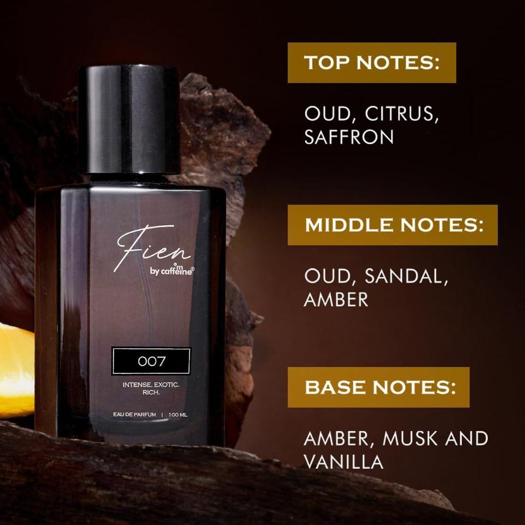 FIEN 007 Perfume for Men | Oriental Oud Scent | 12 Hrs Long Lasting | mCaffeine Perfume |
