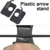 2Pcs Plastic Arrow Rest Black Recurve Bow Arrow Holder Self-Adhesive Back Hunting Shoot Targeting Accessory