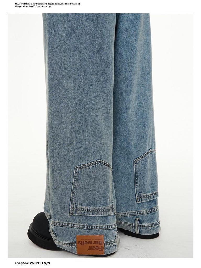 Женские перевернутые широкие джинсы с высокой талией: Весенняя модная тенденция