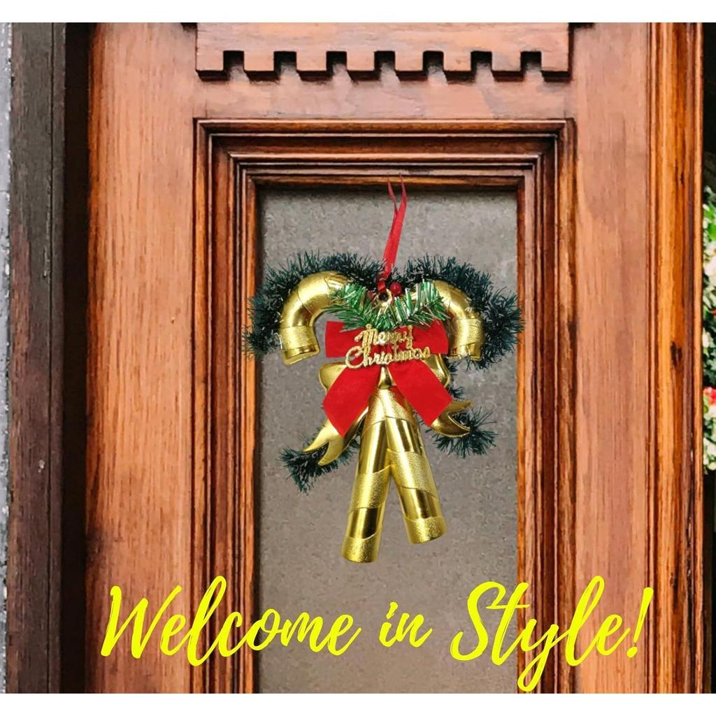 (1 шт.) Рождественский Декор Венок Настенные Подвески для Дома Входная Дверь Стена Комната Украшения для Рождественской Вечеринки Счастливого Рождества Декоративные Предметы